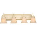 Transitional 4-light Pearl Mist Bath Fixture