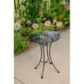 Evaluation on Wrought iron table legs Wrought Iron Glass-topped Looping Side Table (Philippines)