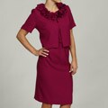 Danny & Nicole Women's Poodle Neck Shrug and Dress