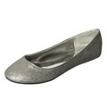 Rampage Women's 'Millicent' Silver Ballet Flats