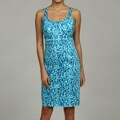 Calvin Klein Women's Pleated Waist Print Dress