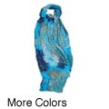 Cotton Floral Knit Scarf (India) 