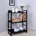 Black Wood 3-tier Bookcase
