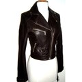 Knoles & Carter Women's Plus-size Leather Motorcyle Jacket