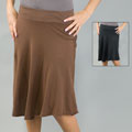 AtoZ Women's Cotton A-line Skirt
