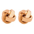 Pink Goldplated Sterling Silver Love Knot Earrings