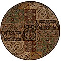 Sphinx Hand-tufted Wool Multi-color Panel Rug (7'6 Round)