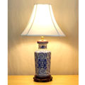 Blue and White Symbol Table Lamp