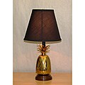 Lacquered Brass Pineapple Table Lamp