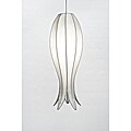 Silk Large White Flowering Lotus Hanging Lamp (Vietnam)