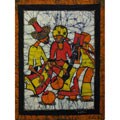 Cotton 'Play That Again' Large Wax Batik Tapestry (Mozambique)