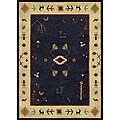 Impressions Dakota Navy Area Rug (3'3 x 4'11)