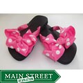 Lil Sweety's Bowtique Girls Hot Pink Big Bow Flip Flops