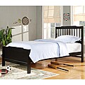 Simone Black Twin-size Captain Bed