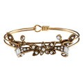 Sweet Romance Vintage Crystal Victorian Flower Bracelet