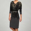 Jones New York Women's Pewter Belted Dress FINAL SALE