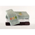 Streetlight Leaves Embroidered 3-piece Towel Set
