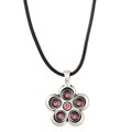 Fine Grade Pewter Wabi Sabi Pink Crystal Necklace