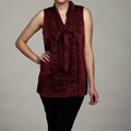 Calvin Klein Women's Tie Neck Top