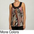 Signature by Larry Levine Women's Embellished Top