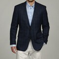 Arnold Brant Men's Windowpane Wool Slim-fit Sportcoat