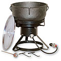 King Kooker 10-gallon Jambalaya Cast Iron Pot and Outdoor Cooker