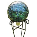 Related information on Recycling Cassette Bird Brain Blue Recycled Glass Mosaic Gazing Ball
