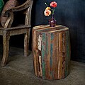 Reclaimed Wood Weathered Tanki Table (India)