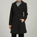 AK Anne Klein Women's Double-breasted Wool Coat FINAL SALE