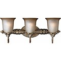 Mardi Gras Antique Pewter 3-light Bath Sconce