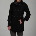 Hilary Radley New York Women's Two-tone Wool Coat