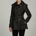 Miss Sixty Women's Black/ White Tweed Coat FINAL SALE