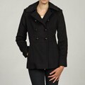 MICHAEL Michael Kors Women's Black Double Breasted Coat FINAL SALE