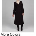 Anne Klein Women's Long Double-breasted Wool Coat FINAL SALE