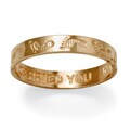 Toscana Collection 10k Yellow Gold 'Footprints' Band