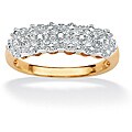 10k Yellow Gold Pave-set Diamond Accent Cutout Ring (G-H, I2-I3)