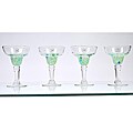 Monet Green Margarita Glasses (Pack of 4)