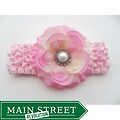 Bow Clippeez 2 Envy Crocheted Headband and Boutique Flower Clip