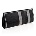 Hand-embroidered Black Fabric Hand Bag (India)