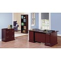 Clues on Two Drawer desk Bush Furniture Saratoga Collection Harvest Cherry Office Suite