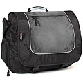 J World Grey and Black 15.4-inch Laptop Messenger Bag