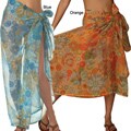 Cotton Chiffon Floral Print Sarong (India)