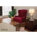 TexStyle Hawthorne Stretch T-cushion Wing Chair Slipcover