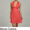 Elan Women's Empire-waist T-back Dress