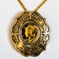 American Coin Treasures Mercury Dime Oval Necklace