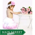 Headbandz White and Pink Tutu/ Headband/ Flower 3-piece Set
