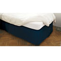 BedRiser Poplin Navy Blue 21-inch Drop Bedskirt