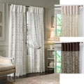 Damask Lace Inverted Pleat 108-inch Curtain Panel Pair