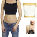 Solid With Lace Trim Strapless Mini Camisole (2 Pack)