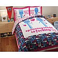 David and Goliath Spooning Queen-size 3-piece Duvet Cover Set